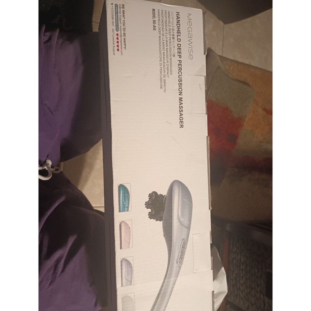 Handheld Back Massager | Deep Tissue Percussion Relief for Back, Neck, Should...